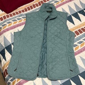 Eddie Bauer Women’s Light Blue Goose Down Quilted Vest